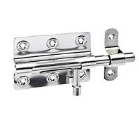 Gah-Alberts 327040 Bolt Lock Stainless Steel with Tab and 80 x 59 mm Panel Bolt ø 11 mm x 122 mm