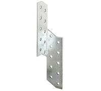 GAH-Alberts 330941 Rafter Purlin Anchors Right and Left Sendzimir Galvanised 2.0 mm Material Strength Hole Diameter 5.0 mm 32 x 32 x 170 mm Pack of 12