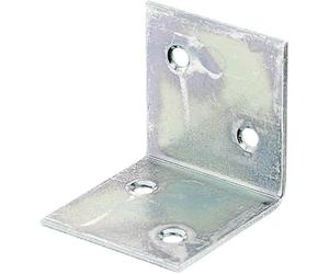 GAH-Alberts 332686 Elbow Connector Wide Galvanised 40 x 40 x 40 mm / 2 mm Thick Pack of 25 Yellow