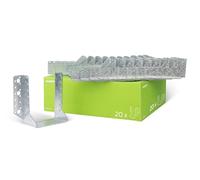 Gah-Alberts 335922 Joist Hangers Sendzimir-Galvanised Clear Width 120 mm Height 160 mm Thickness 2 mm Pack of 20