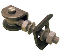 Gah Alberts 412173 Adjustable Hinge for 180 ° Opening/Screws Galvanised Bolts and Cotter for Welding M16