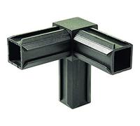 Gah-Alberts 426347 Crossed Tube Connectors 90° 1 Additional Outflow for 20 x 20 x 1.5 mm Pack of 10 Plastic Black