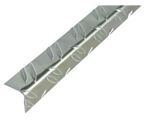 GAH-Alberts 468873 Angle Profile | Ridged Embossing | Aluminium Blank | 1000 x 41.2 x 41.2 mm