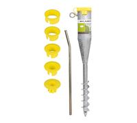 Gah-Alberts 610630 Screw-In Ground Socket for Pipe - Diameter 25-65 mm - Hot-Dip Galvanised - Total Length 560 mm