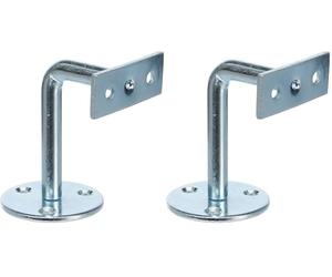 Gah-Alberts 702489 Handrail Support Straight Galvanised for Screw-On Installation (Pack of 2)