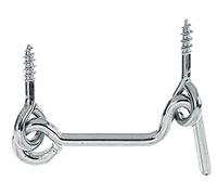 GAH-Alberts Alberts 204433 Storm Hook with Angle Plates or Eyelets Length 50 mm Hook Diameter 3 mm Blue Galvanised