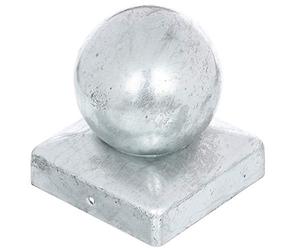 GAH.Alberts Post caps for Wooden Post Head 90 x 90 mm with Ball, Galvanized, 20586 7