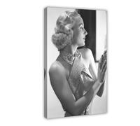 GAHCWB Carole Lombard C. 1934 Canvas Poster Wall Art Decor Print Picture Paintings for Living Room Bedroom Decoration 08x12inch(20x30cm)