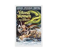 GAHCWB Viking Women And The Sea Serpent 1957 Canvas Poster Wall Art Decor Print Picture Paintings for Living Room Bedroom Decoration 12x18inch(30x45cm)