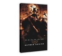 GAHCWB Vintage Filmposter Batman Begins 2005 Canvas Poster Wall Art Decor Print Picture Paintings for Living Room Bedroom Decoration 16x24inch(40x60cm)