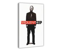 GAHCWB Violent Cop Canvas Poster Bedroom Decor Landscape Office Room Decor Gift 20x30inch(50x75cm)
