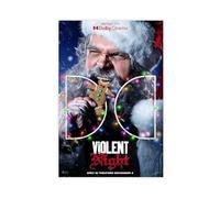 GAHCWB Violent Night Canvas Poster Bedroom Decor Landscape Office Room Decor Gift 08x12inch(20x30cm)