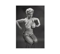 GAHCWB VIRGINIA BELL Burlesque Schauspielerin Canvas Poster Wall Art Decor Print Picture Paintings for Living Room Bedroom Decoration 20x30inch(50x75cm)