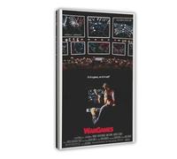 GAHCWB War Games Matthew Broderick Cult Movie Poster Canvas Poster Bedroom Decor Landscape Office Room Decor Gift 12x18inch(30x45cm)