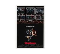 GAHCWB War Games Matthew Broderick Cult Movie Poster Canvas Poster Bedroom Decor Landscape Office Room Decor Gift 20x30inch(50x75cm)