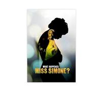 GAHCWB What Happened, Miss Simone Canvas Poster Wall Art Decor Print Picture Paintings for Living Room Bedroom Decoration 20x30inch(50x75cm)