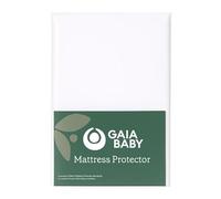 Gaia Baby Hera Cot Bed Mattress Protector, Organic Cotton, Waterproof, Machine Washable, 60 x120 cm, Natural Rubber Lining, Washable and Hypoallergenic