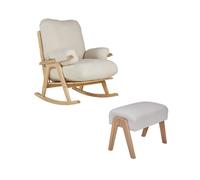 Gaia Baby Hera Nursing Chair and Footstool Set - Barley
