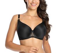 Gaia Comfortable Underwired Padded Bra 1082 Gaja, Black,32F