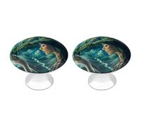 Gaia Earth Goddess Greek Mythology Cabinet Knobs Kitchen Drawer Pulls Door Handles 1-1/10 Inch 2 Pack
