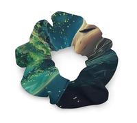 Gaia Earth Goddess Greek Mythology Women's Hair Ties Elastic Scrunchies Silk Like Scrunchy Accessories for Sleep
