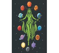 Gaia Gr oddess Mother Earth Day Hippie Nature: Lined Journal Mint Notebook 6x9 Inch 120 Pages