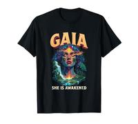 Gaia Gr oddess Mother Earth Nature Lover Witchy Pagan T-Shirt