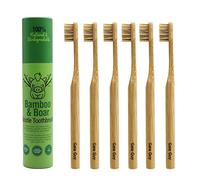 Gaia Guy - Natural Boar Bristle Bamboo Toothbrush - Compostable and Biodegradable