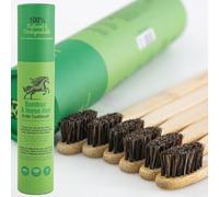 Gaia Guy Natural Horse Hair Bristle Bamboo Toothbrush (NO Nylon - Horsehair ONLY) - Totally Compostable Soft Horse Hair Bristle and Bamboo Toothbrushes - Zero Waste & Plastic-Free (6)