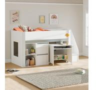 Gaia Midsleeper Bed - White