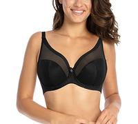Gaia Sonia Semi-Soft Semi-Reinforced Bra Medium Coverage Bra Without Side Underwire Strong Support Underwired Bra Black H70