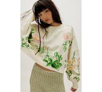 Gaia Sweatshirt at Free People in Floral Combo, Size: Small - female