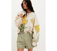 Gaia Sweatshirt at Free People in Tulip Ivory Combo, Size: XL - female