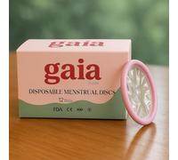 GaiaFlow Disposable Menstrual Discs - 12 Count | 12-Hour Leak Protection | Comfortable, Mess-Free Period Care | Feminine Hygiene Alternative to Tampons & Cups