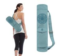 Gaiam Cargo Yoga Mat Bag, Full-Zipper Yoga Mat Carrier with Adjustable Strap,