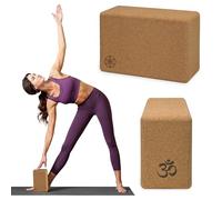 Gaiam Cork Yoga Block - 4x6x9 Inch, Natural Cork Block for Yoga, Pilates, Stretching, Balance, Gym, Home Workout, Meditation, Non-Slip, High-Density, Rounded Edges for Enhanced Poses and Flexibility