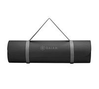 Gaiam Extra-Thick Yoga Fitness Mat and Exercise Mat with Non-Slip Texture and Easy Carry Strap - Ideal for Floor Workouts and Everyday Yoga - Supportive and Portable, Black, 10mm