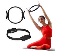 Gaiam 12 Inch Pilates Ring - Lightweight and Durable Foam Padded Handles - Flexible Resistance Exercise Equipment for Toning Arms, Thighs, Legs and Heart -