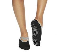 Gaiam Grippy Yoga Barre Socks 2 Pack Non Slip Sticky Toe Grip Accessories for Women & Men Pure Barre, Yoga, Pilates, Dance One Size Fits Most