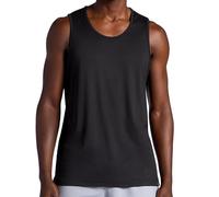 Gaiam Men's Everyday Basic Tank Top, Standard Fit, Stretch Midweight Jersey Material, Black, Large