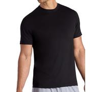 Gaiam Mens Stretch Tech T-Shirt, Standard Fit, Stretch Midweight Performance Material, Black, Medium