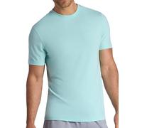 Gaiam Mens Stretch Tech T-Shirt, Standard Fit, Stretch Midweight Performance Material, Pastel Turq, Medium