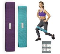 Gaiam Restore Booty Bands Resistance Loops Hip Band Circle, Set of 2 Elastic Glute Bands for Women & Men in Progressive Resistance for Legs, Butt, Thigh, Squats, Ankle, Exercise Guide Included