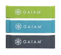 Gaiam Restore Mini Band Kit, Set of 3, Light, Medium, Heavy Lower Body Loop Resistance Bands for Legs and Booty Exercises & Workouts, 15" x 4" Bands