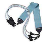 Gaiam Squat Band & Hip Trainer Set - Fabric Resistance Band with 3 Adjustable Resistance Tubes, Home Gym Equipment to Exercise Thigh, Leg, Hip, Glute, Booty & Core - Home Gym & Travel Workout Bands