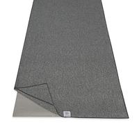 Gaiam 05-63735 Yoga Towel - Mat Sized Active Dry Non Slip Moisture Wicking Sweat Absorbent Microfiber Hot Yoga Towel for Women & Men | Stay-Put Corner Pockets (70" Long x 26" Wide), Grey