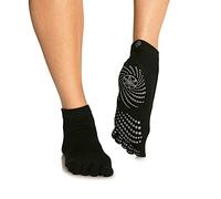 Gaiam Unisex Gaiam Grippy Yoga Socks Black Grey Small Medium, Black/Grey, S-M UK