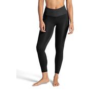 Gaiam Womens Rib Mix High-Rise 7/8 Legging, Slim Fit, 25” Inseam, Stretch Midweight Performance Material, Black (Tap Shoe), M