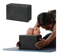 Gaiam Yoga Block - Supportive Latex-Free EVA Foam Soft Non-Slip Surface for Yoga, Pilates, Meditation (Navajo Black)