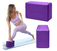 Gaiam Yoga Block - Supportive Latex-Free Eva Foam - Soft Non-Slip Surface with Beveled Edges for Yoga, Pilates, Meditation - Yoga Accessories for Stability, Balance, Deepen Stretches